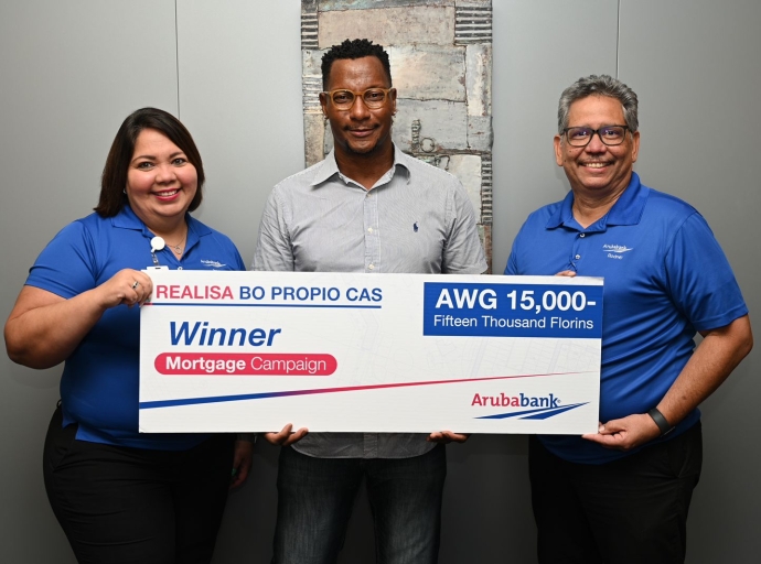 Aruba Bank a clausura campaña di hipoteca y asina Vincent a gana 15 mil florin   