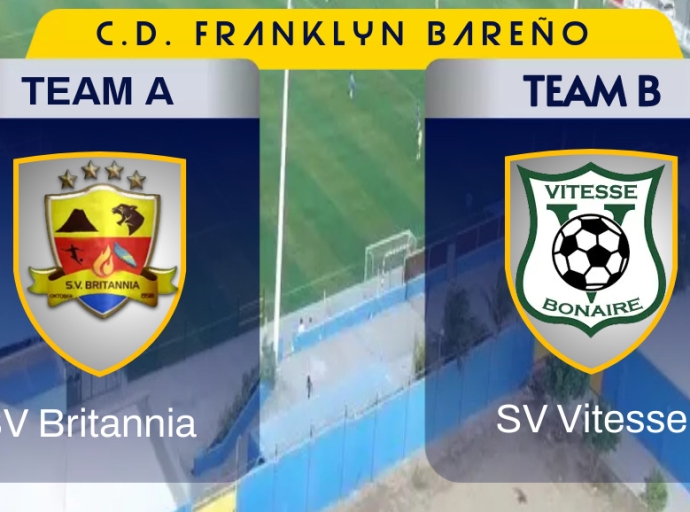 Wega interinsular entre SV Britannia contra di SV Vitesse di Bonaire diasabra awor