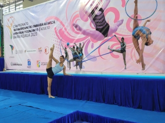 Ariana Croes a bira e prome gimnasta di Aruba cu ta participa den Campeonato Sudamericano di Gimnasia Ritmico