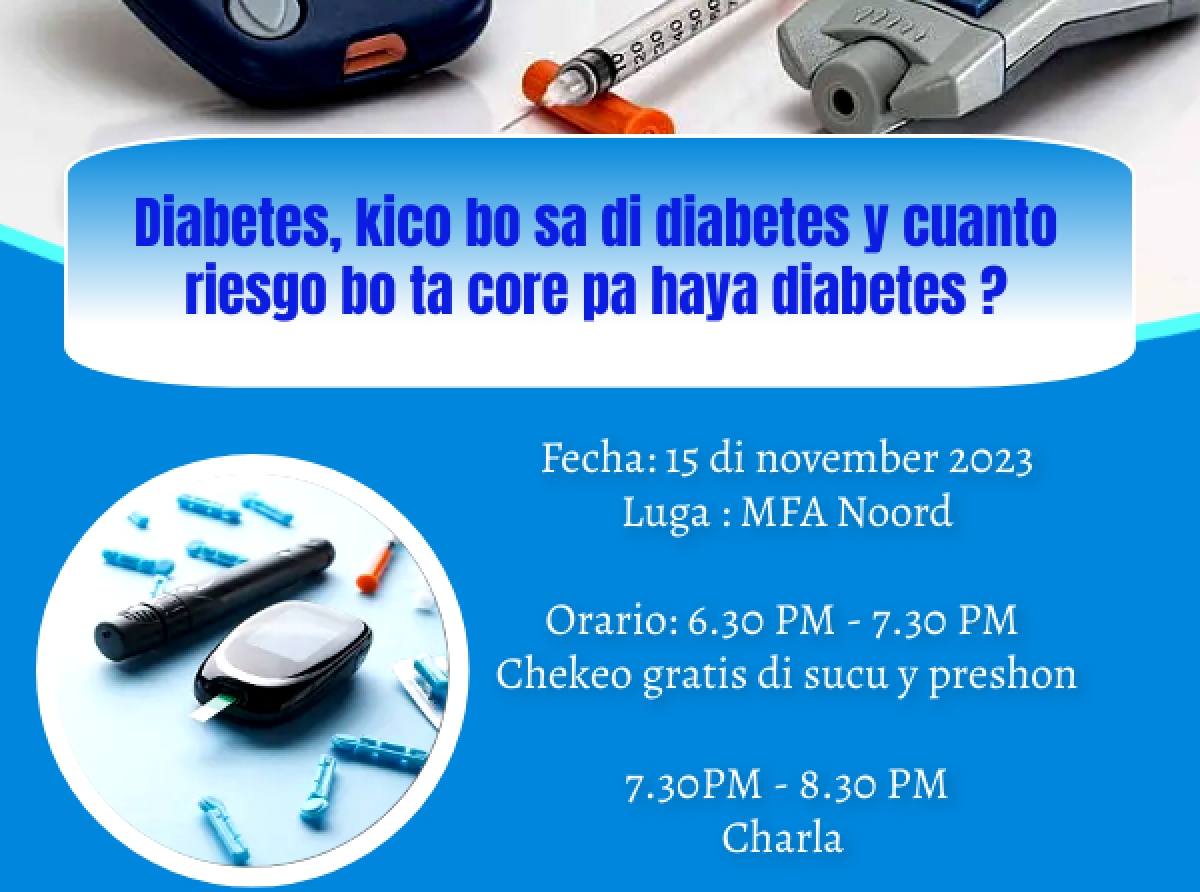 Aruba One Happy Island Lions Club ta invita comunidad pa un charla interactivo tocante Diabetes