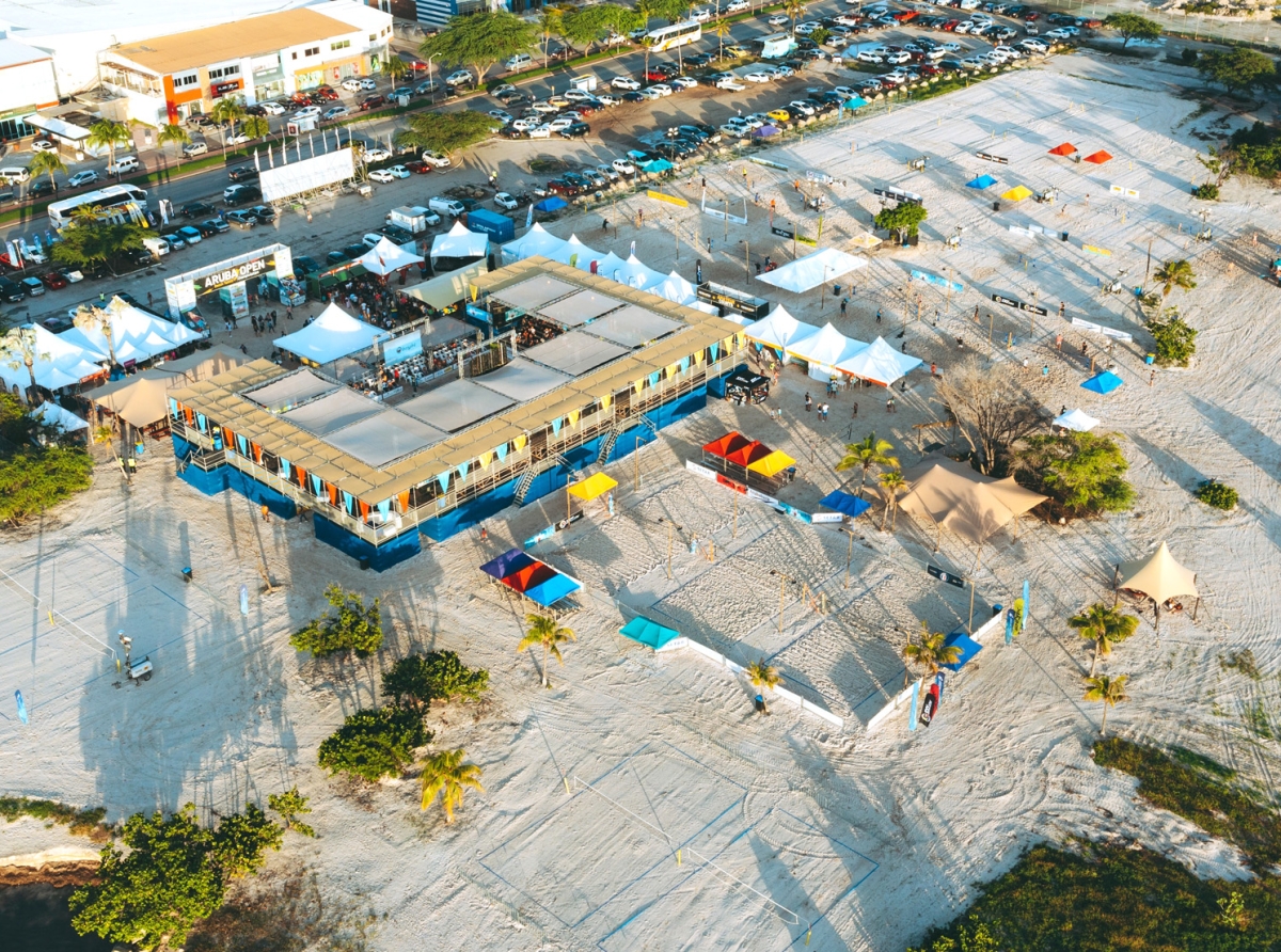 Como 1.200 atleta participando di 40 pais na Aruba Open Beach Tennis