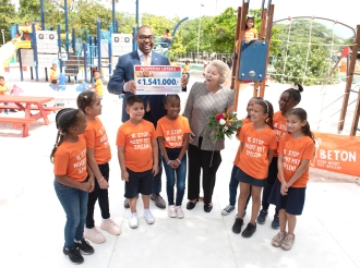 Fundacion Jantje Beton ta ricibi 1,5 miyon Euro pa seis speeltuin nobo pa Caribe Hulandes