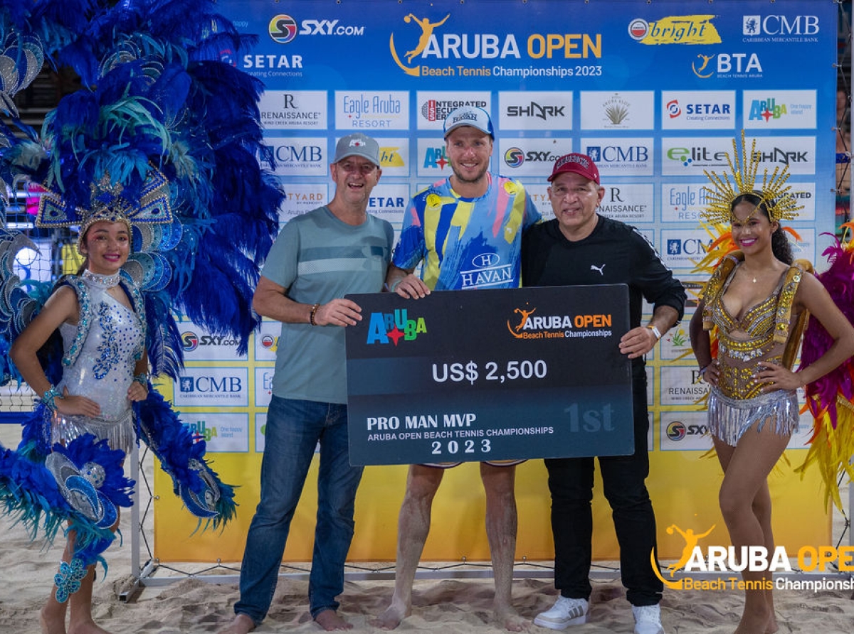 Evento di Aruba Open Beach Tennis 2023 a sobrepasa tur expectativa