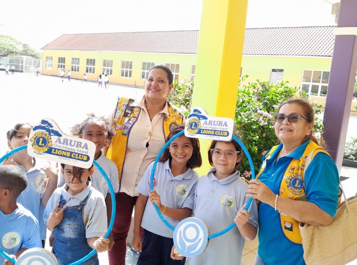 Charla educativo na alumnonan di scol basico Santa Anna tocante diabetes y nutricion