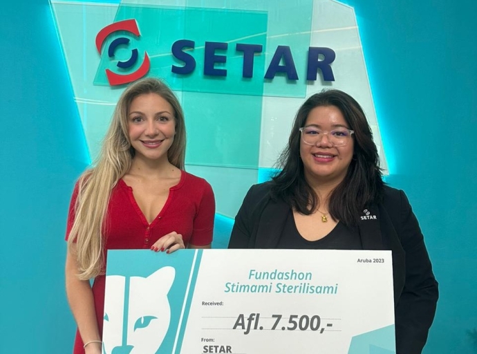 Setar NV cu bunita donacion na Fundacion Stimami Sterilisami