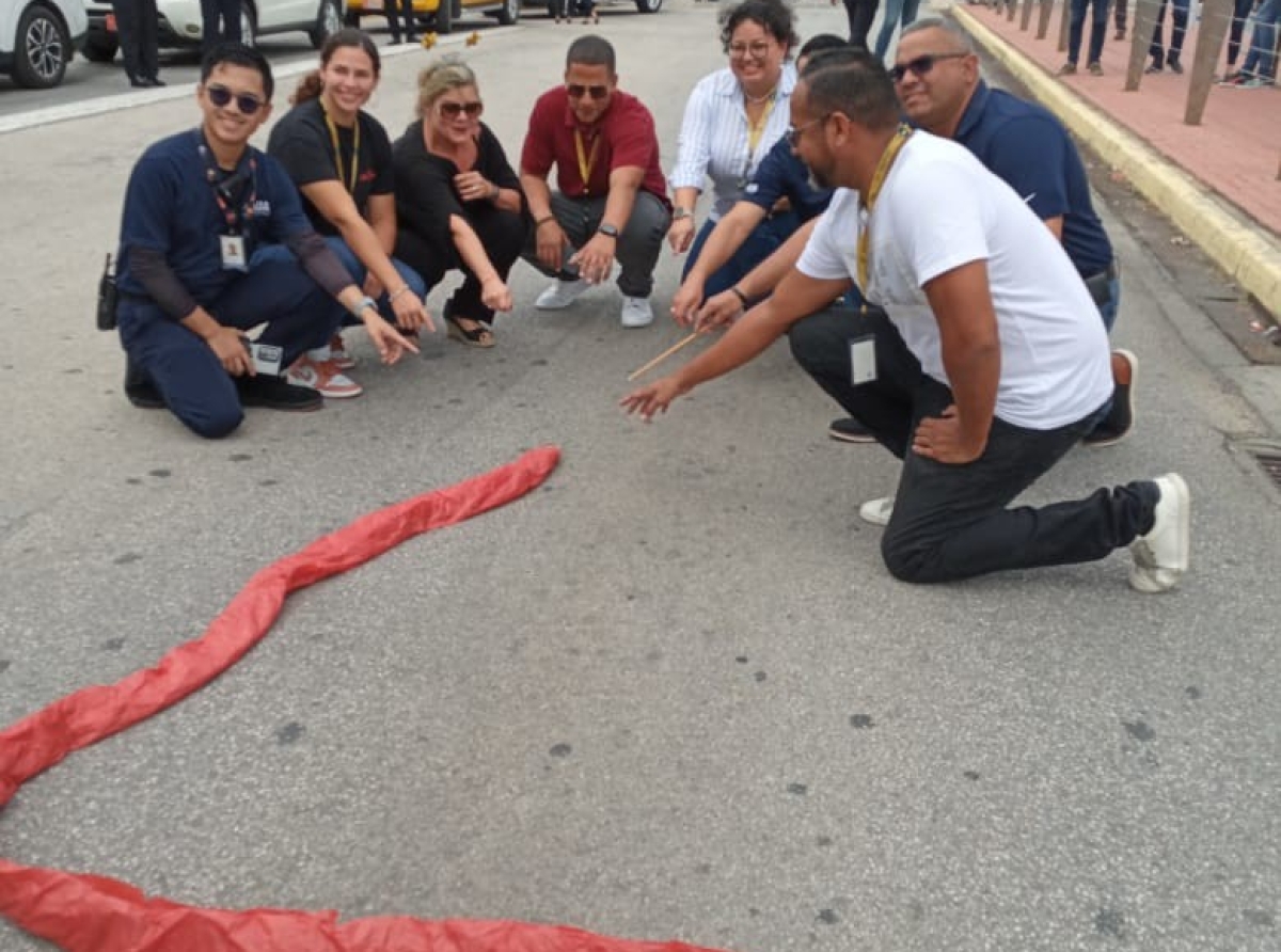 Tiramento di pagara dilanti di aeropuerto