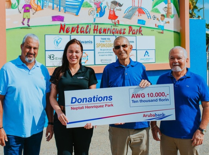 Aruba Bank ta sostene expansion di Neptali Henriquez Park