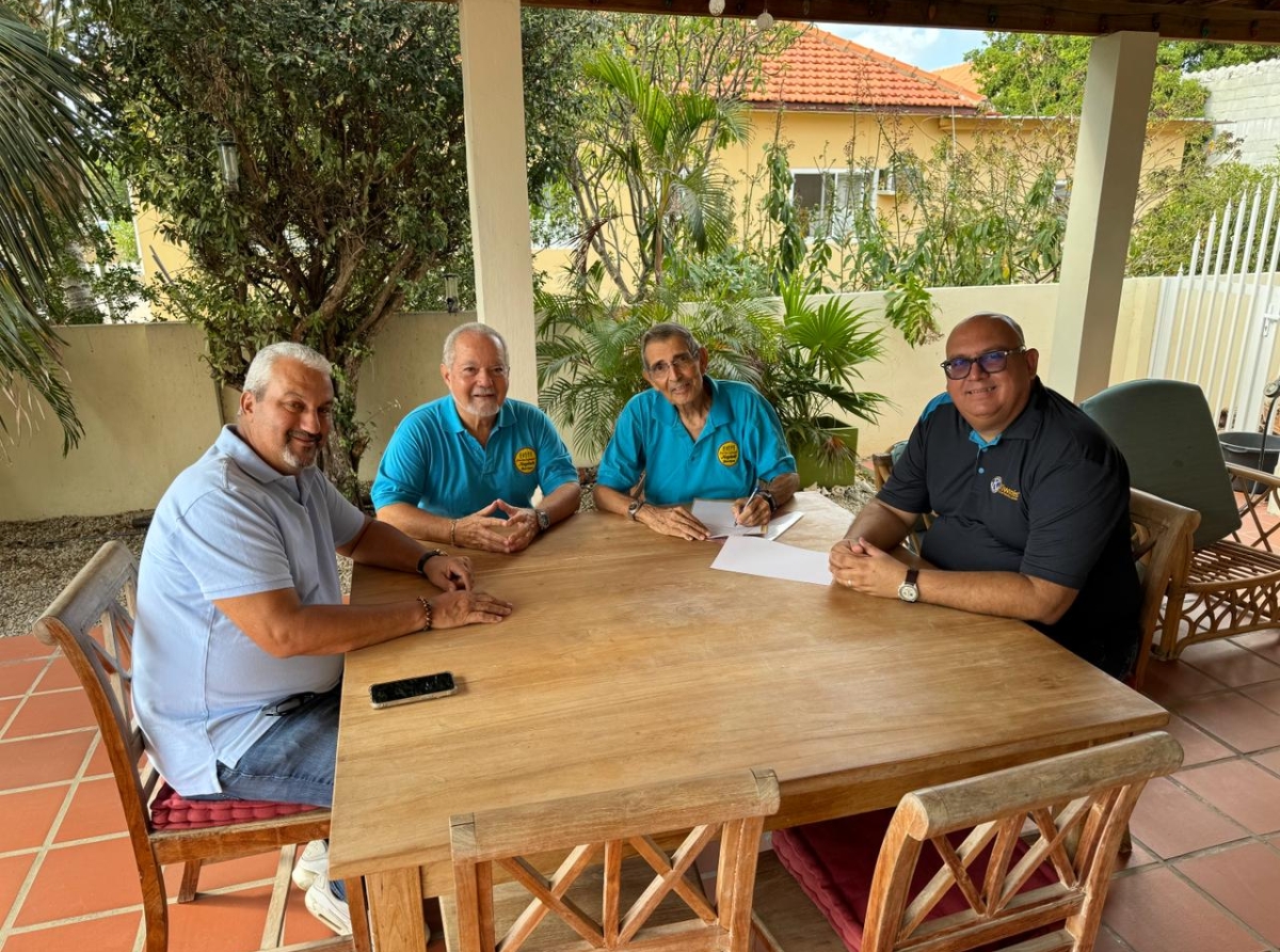 Kiwanis Club of Palm Beach a firma un acuerdo di cooperacion cu Fundacion Neptali Henriquez Park