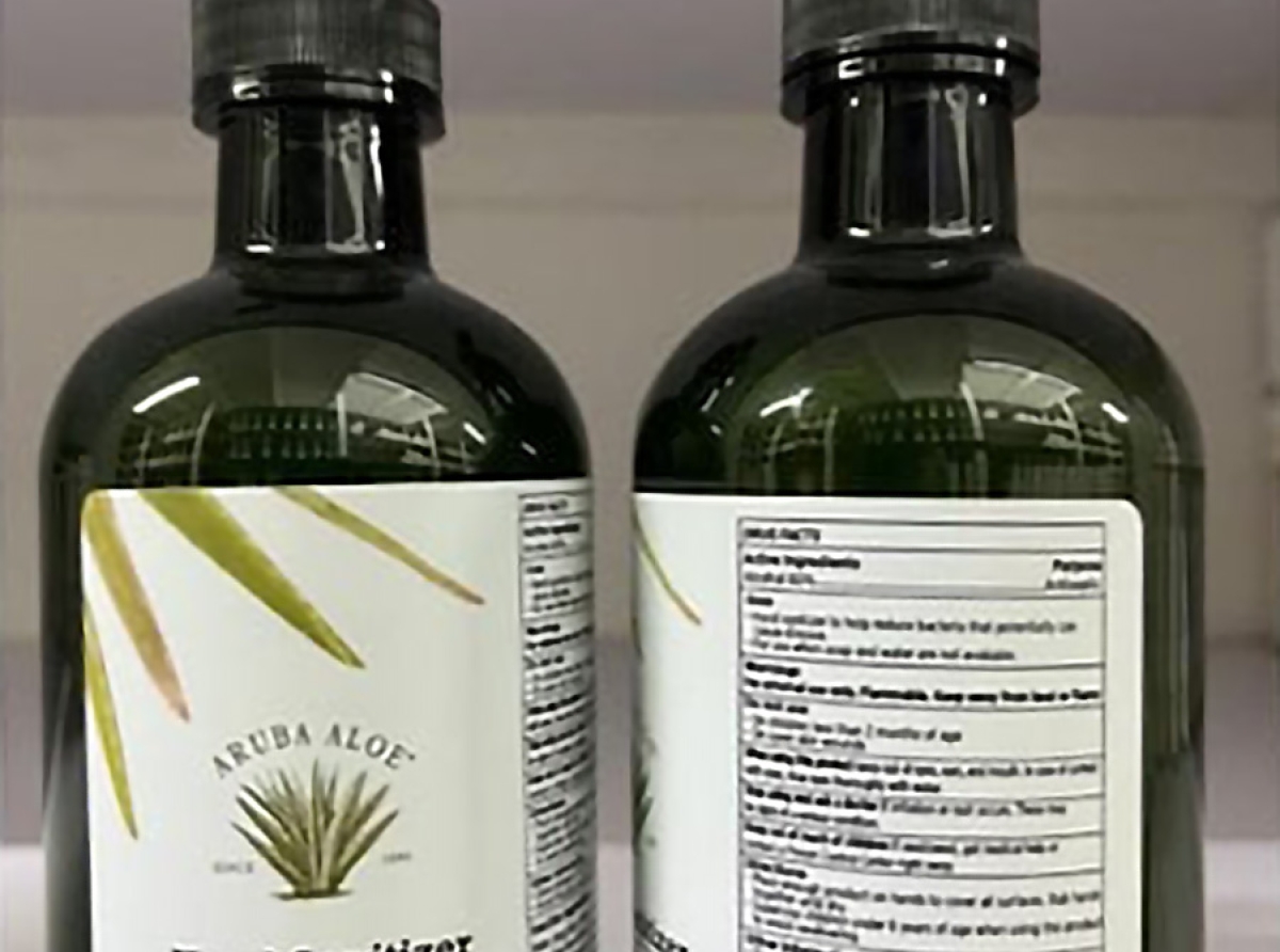 Royal Aruba Aloe a emiti recall pa cierto producto gel di Hand Sanitizer cu nan ta bende online