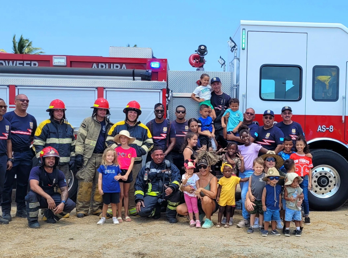 Cuerpo di Bombero Aruba tambe presente na Open Dag di Marinierskazerne Savaneta