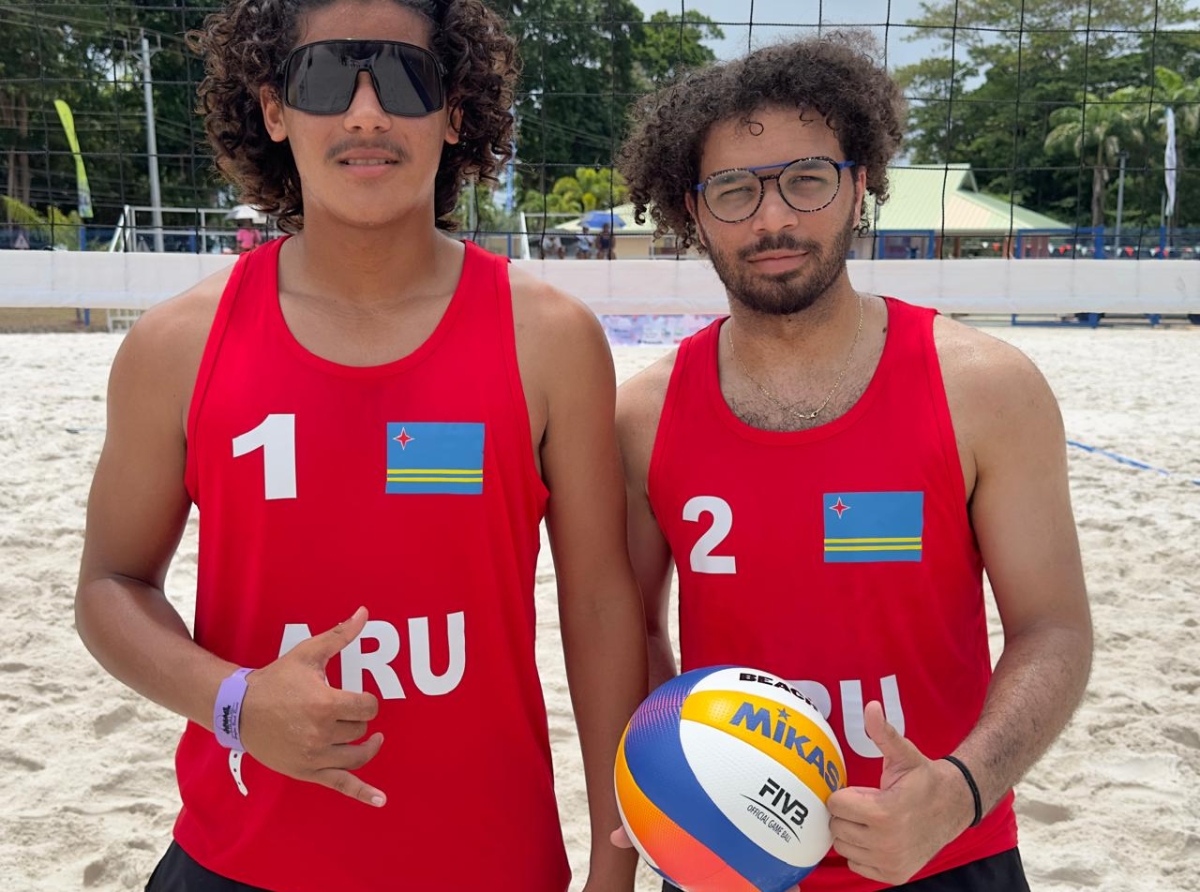 Atletanan Hoben di Aruba presente na under 19 ( Youth) Development Beach Volleyball Camp & Tournament na Tobago