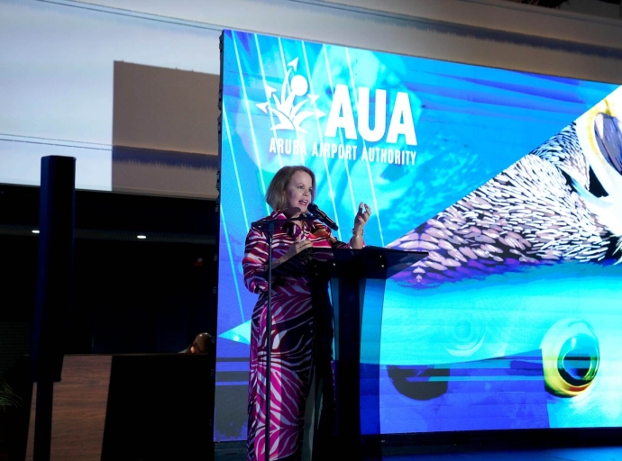 Aeropuerto Internacional Reina Beatrix a celebra e entrega di prome fase di Proyecto Gateway 2030