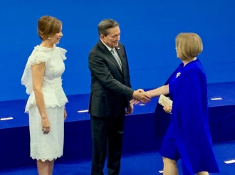 Prome Minister na acto ceremonial di traspaso di mando presidencial na Panama