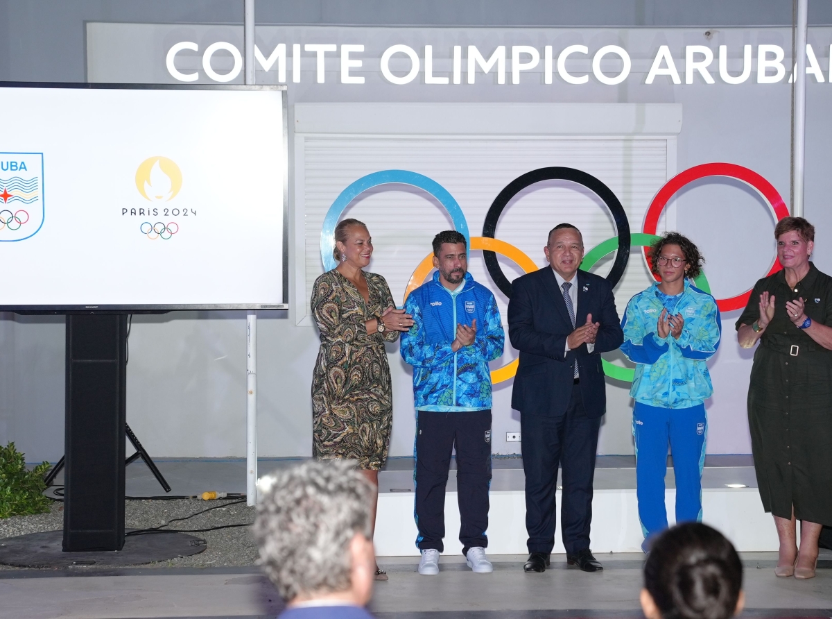 Minister Endy Croes ta desea e Delegacion di Aruba hopi exito na Weganan Olimpico Paris 2024