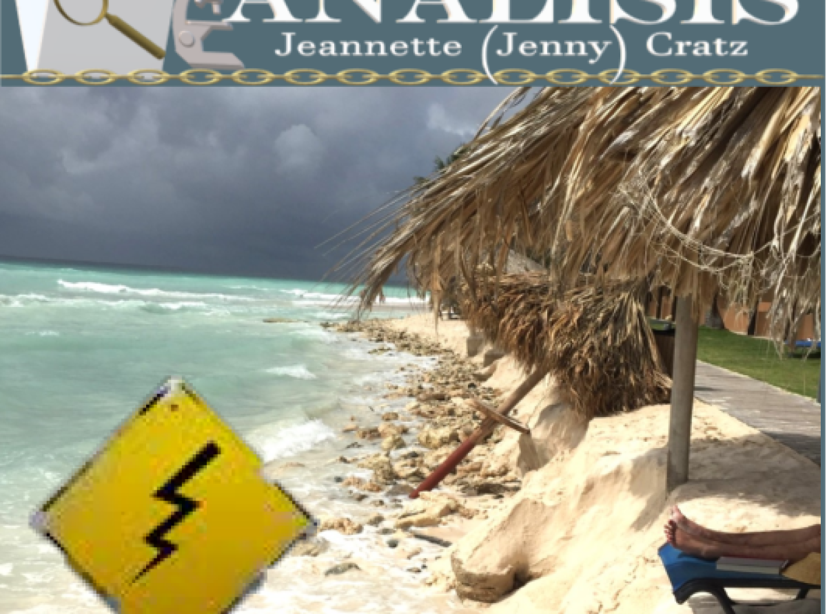 Lamper a herida cinco persona na beach di Sint Maarten