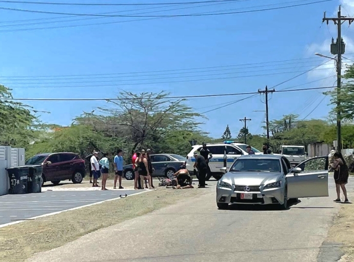 Motociclista a keda herida durante accident na crusada di Koyari   