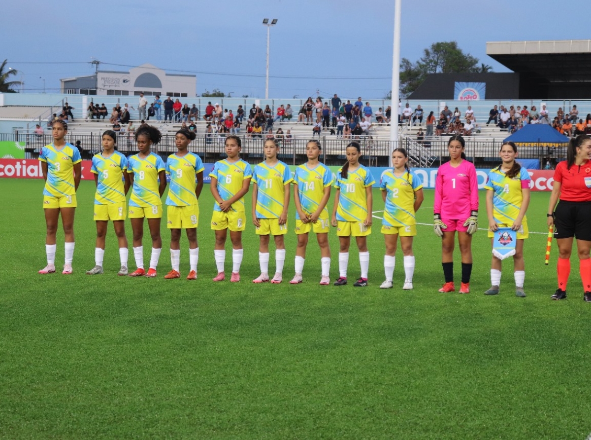 Seleccion di Aruba Girls U15 a debuta y gana prome wega 5-0