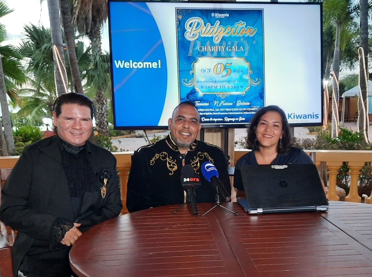 Kiwanis Club of Aruba cu un gala caritativo anual inspira pa 'Bridgerton'