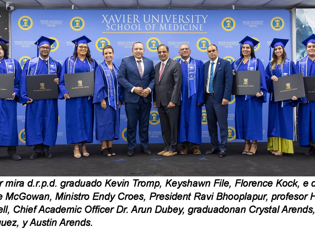 Ceremonia historico di graduacion na Xavier University School of Nursing