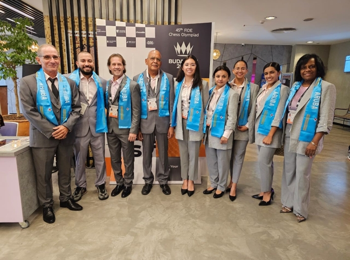 Federacion di Ahedres di Aruba a participa na e '45th Chess Olympiad' na Budapest