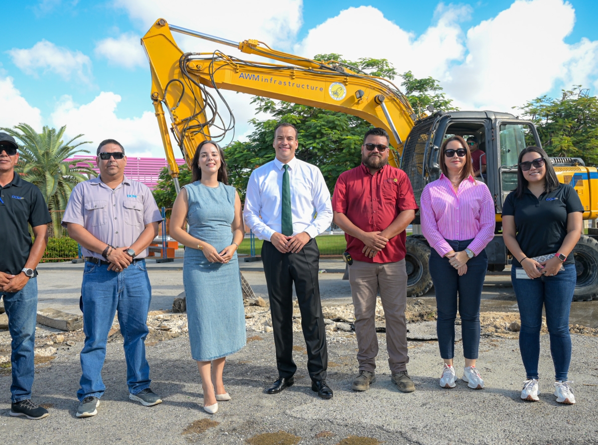 'Ground-breaking’di fase 3 di revitalisacion di Oranjestad a cuminsa den area di Lagoen