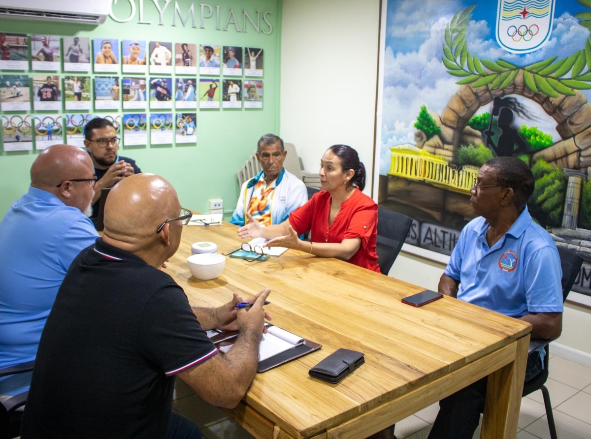 Comite Olimpico Arubano a reuni cu Aruba Karate Bond