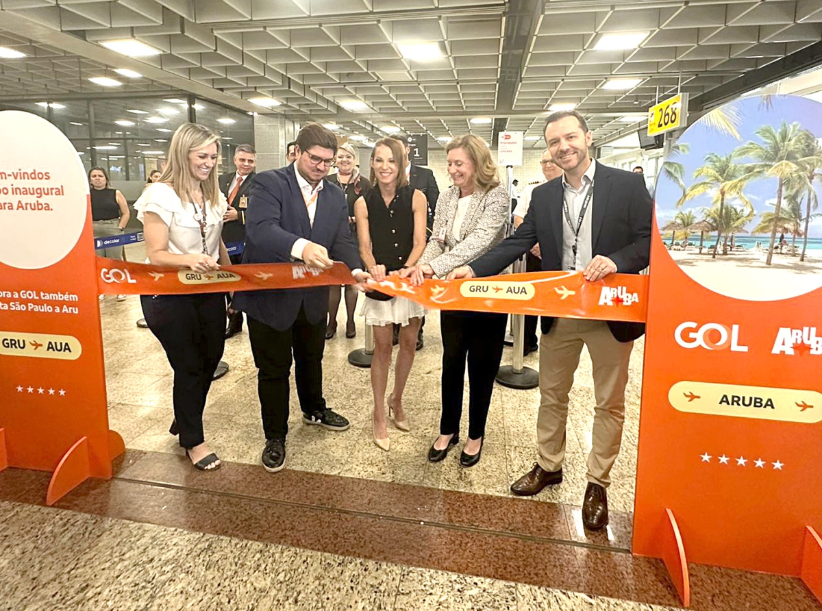 Aruba y Brasil conecta cu evento inaugural di GOL Airlines for di aeropuerto São Paulo