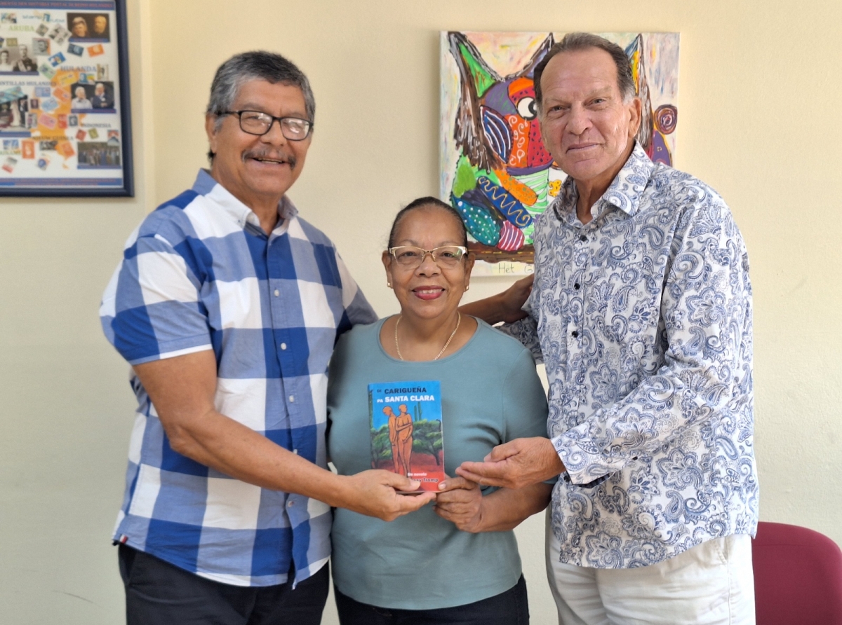 Presentacion di obra literario ‘Di Carigueña pa Santa Clara’ di autor Jossy Tromp na Biblioteca Nacional Aruba