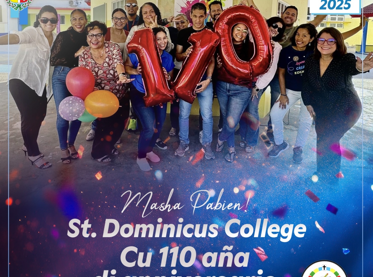 Prome Minister ta felicita tur docente y alumno St. Dominicus College cu e 110 aniversario