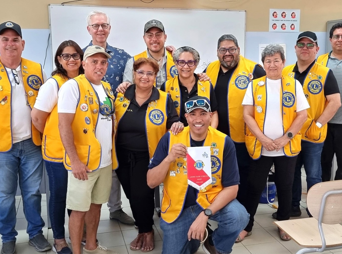 Aruba Lions Club satisfecho cu nan actividad di Salud