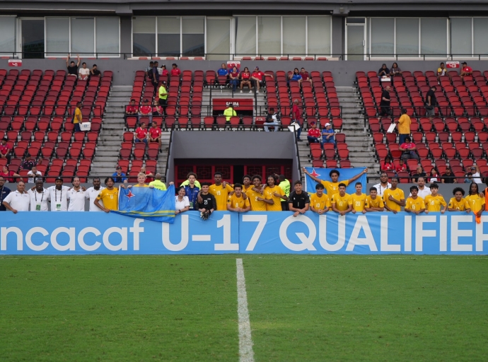 Seleccion di Aruba U-17 a gana Grenada den pito 2-1