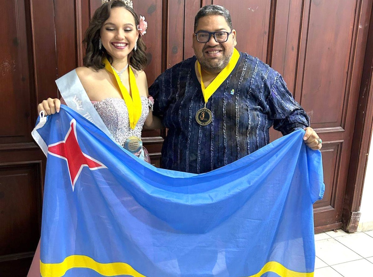 Aruba un biaha mas a destaca na Rep. Dominicana den Teen Princess International