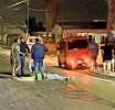 Auto a dal peaton y lag’e cu golpi serio na cabez