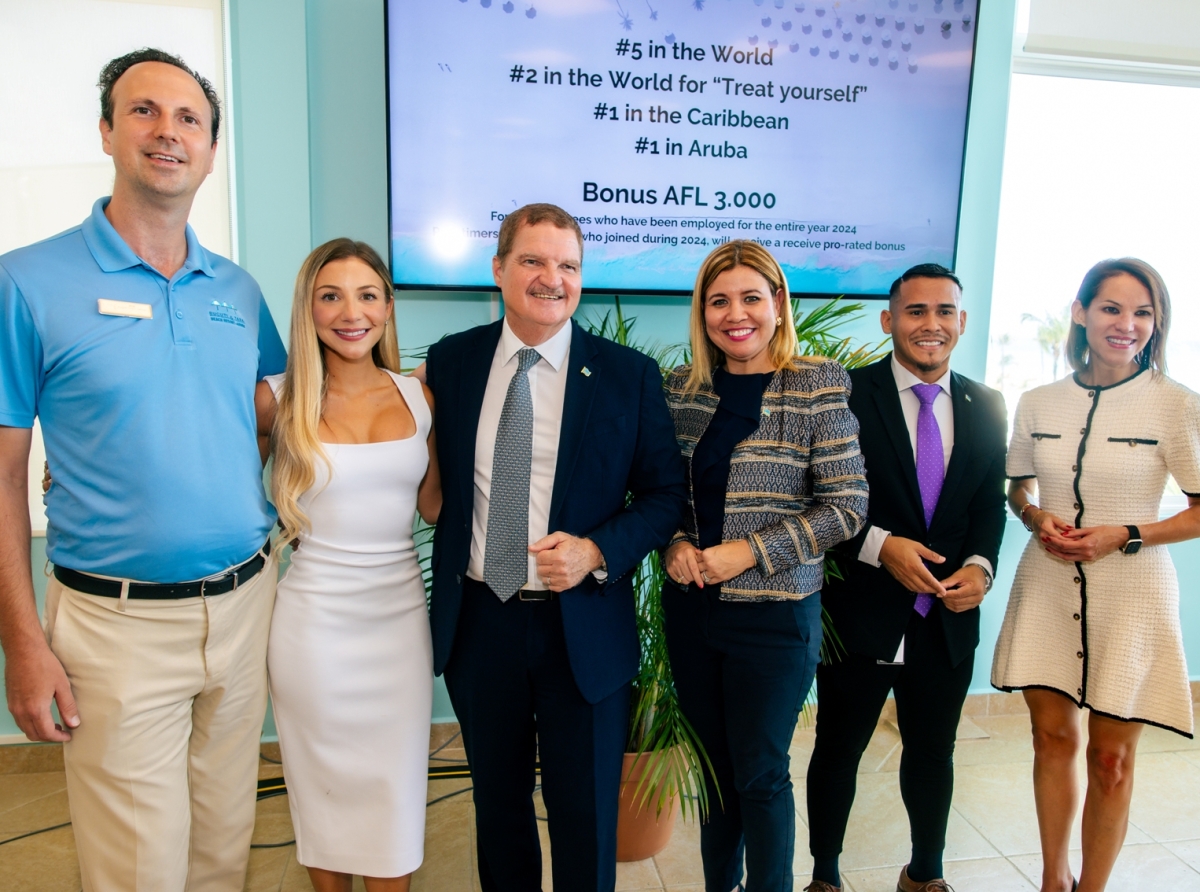 Bucuti & Tara ta celebra logro historico como e di 5 miho hotel di mundo y No. 1 den Caribe riba Tripadvisor
