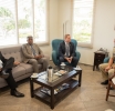 Prome Minister y Minister di Husticia a bishita Comandante di Marina Real na Savaneta