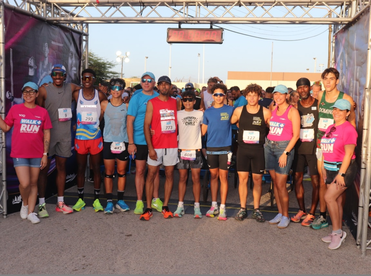 Esnan di Aruba Bank Walk+Run cu hopi mas animo den Noord