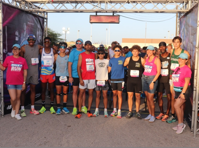 Esnan di Aruba Bank Walk+Run cu hopi mas animo den Noord