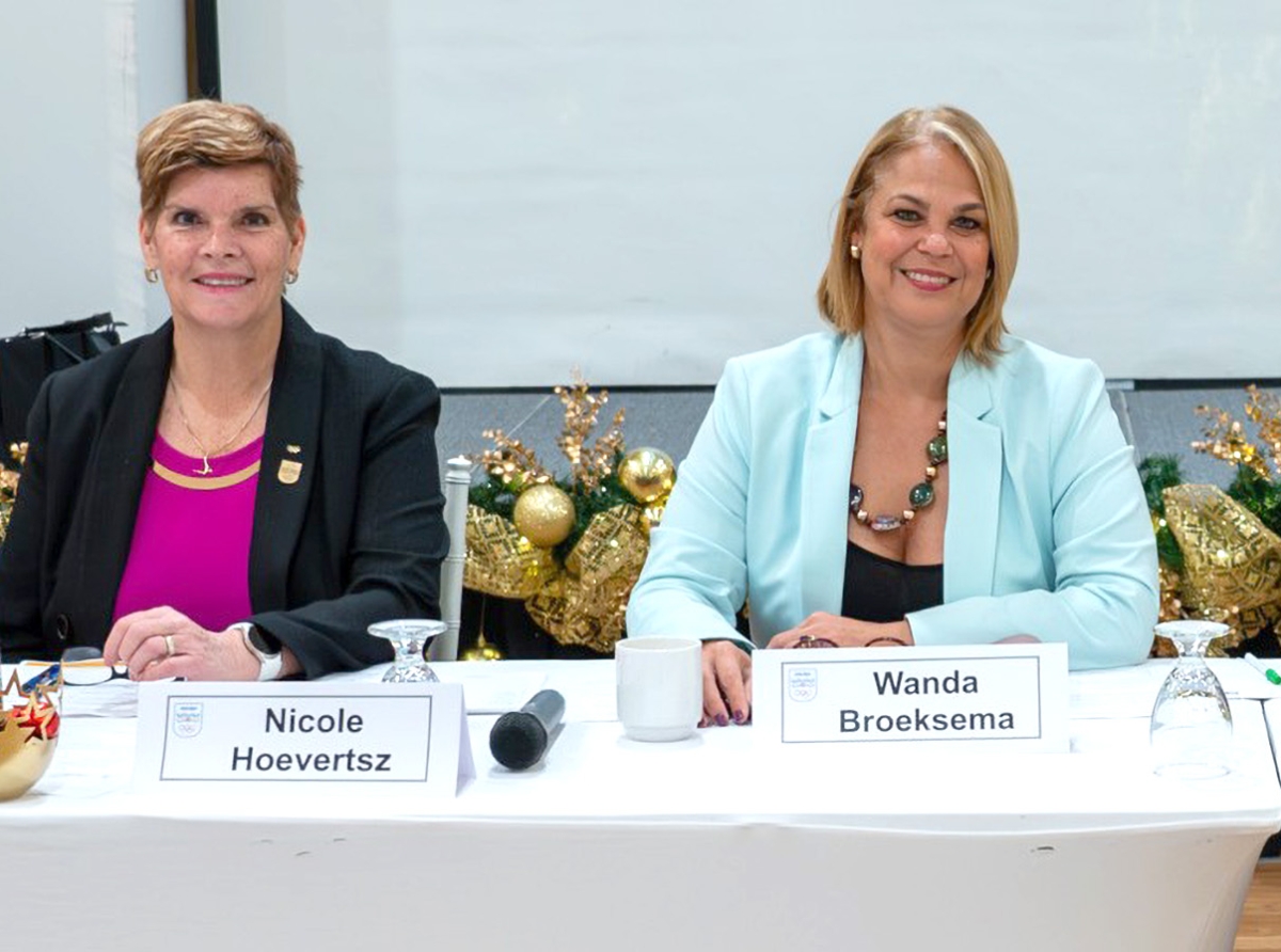 Wanda Broeksema y Nicole Hoevertsz nombra den comisionnan di PanamSports