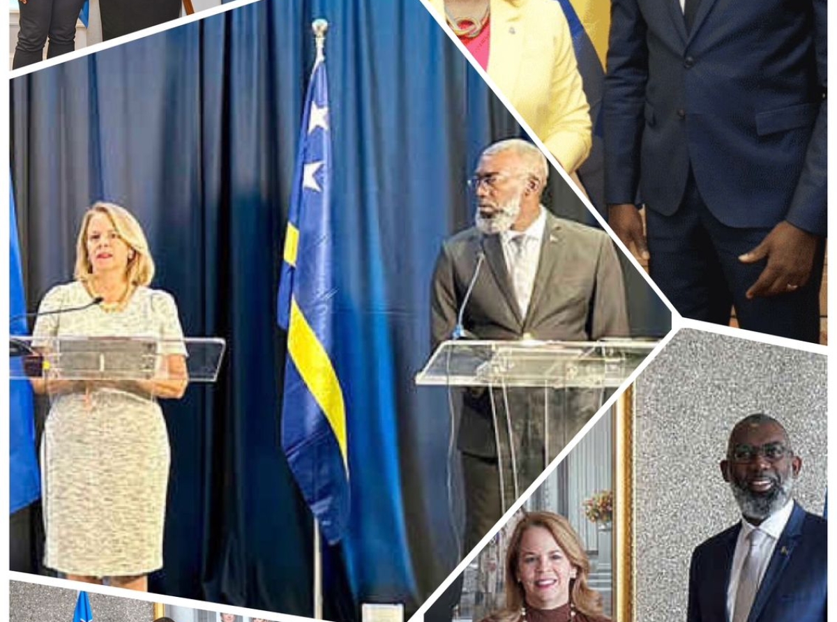 Ex Prome Minister di Aruba Evelyn Wever-Croes cu palabranan di pabien na Sr. Pik Pisas y MFK