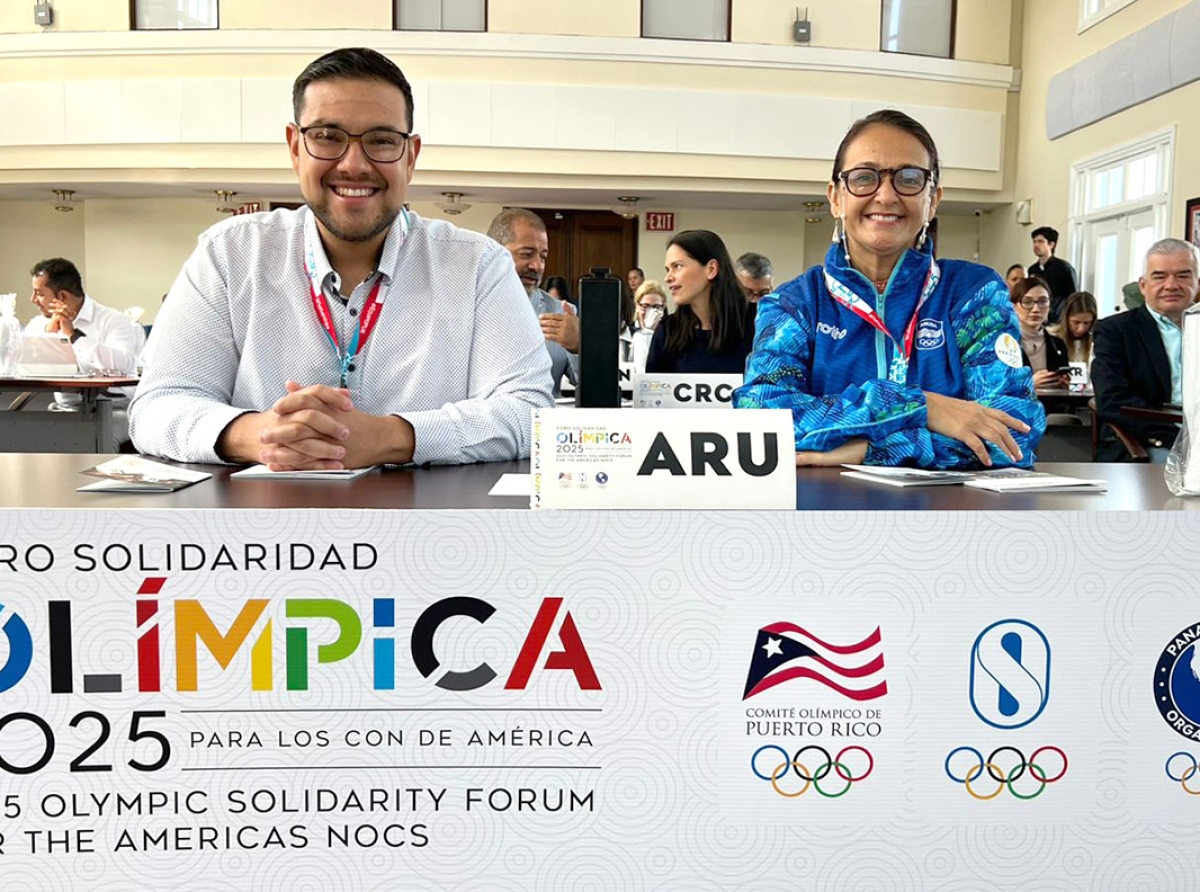 Director Tecnico Monica Fajardo tabata na ‘Foro de Solidaridad Olimpica’