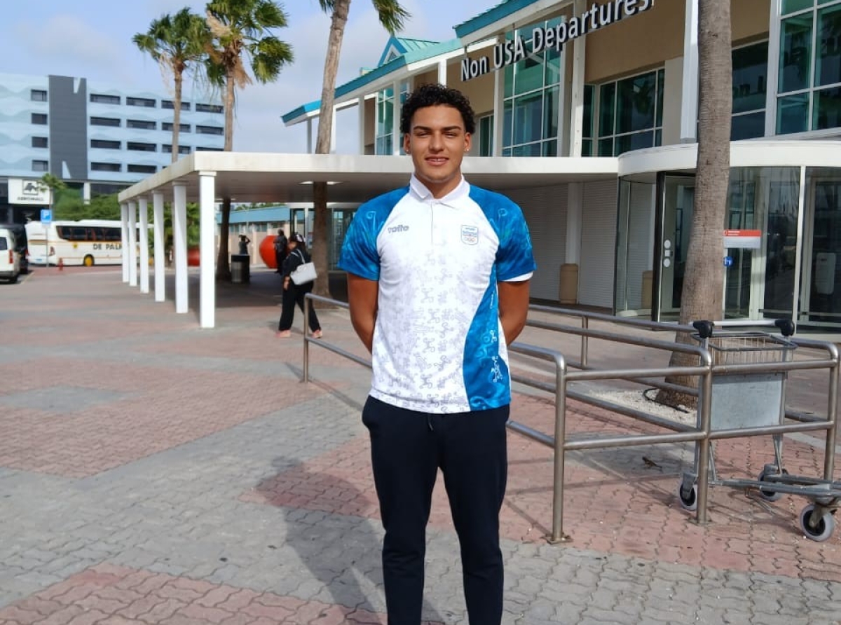 Atleta di landamento Jaydon Croes presente na e 'Athletes Forum na Laussane', Suiza