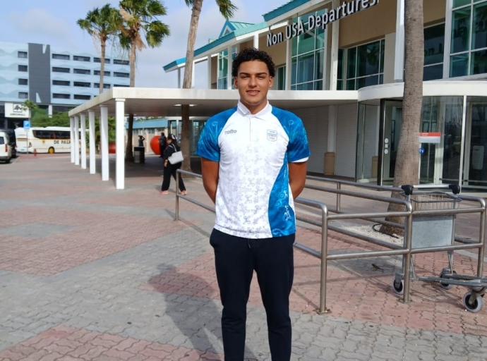 Atleta di landamento Jaydon Croes presente na e 'Athletes Forum na Laussane', Suiza