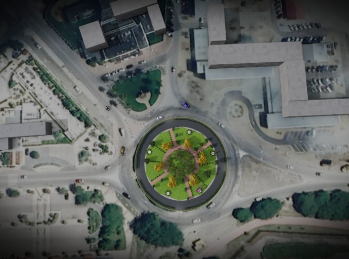 Proyecto di embeyecimento rotonde Plaza di Cultura ta continua