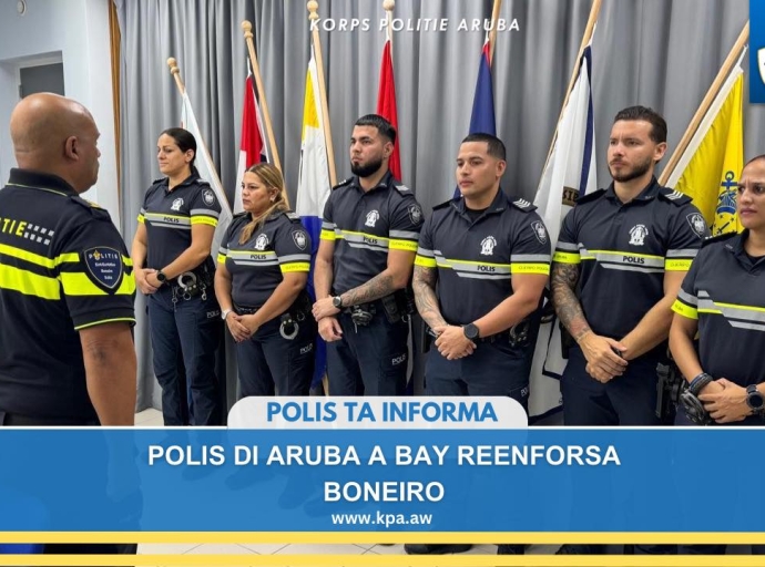 Polis di Aruba a bay reenforsa Korps Politie Caribisch Nederland