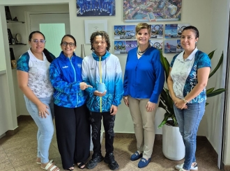 Studiante Jezekiel Riley a finalisa cu exito su stage na Comite Olimpico Arubano