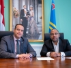 Minister Wever y SOAB a firma acuerdo di cooperacion pa fortalece control financiero di Pais Aruba