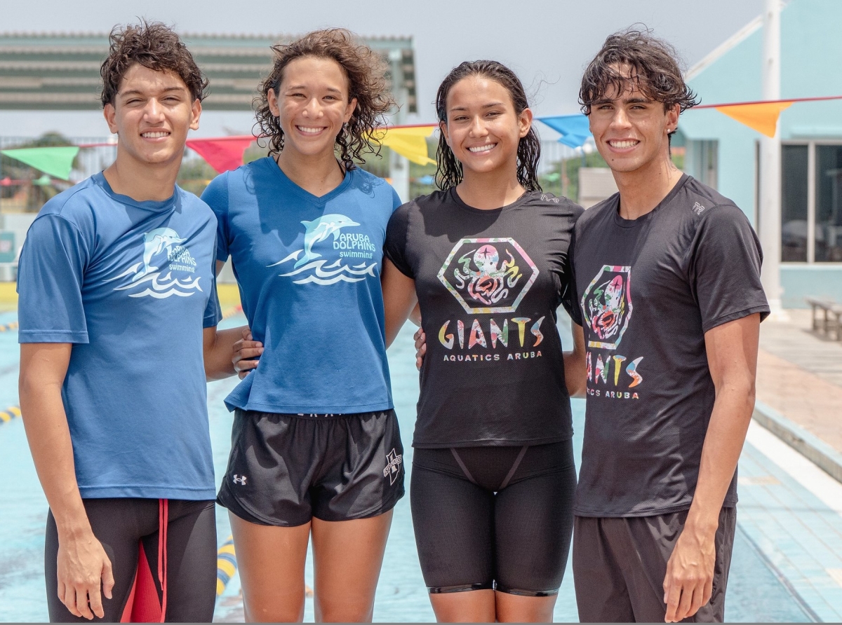 Atletanan di natacion ta cla pa e reto na ASU2025
