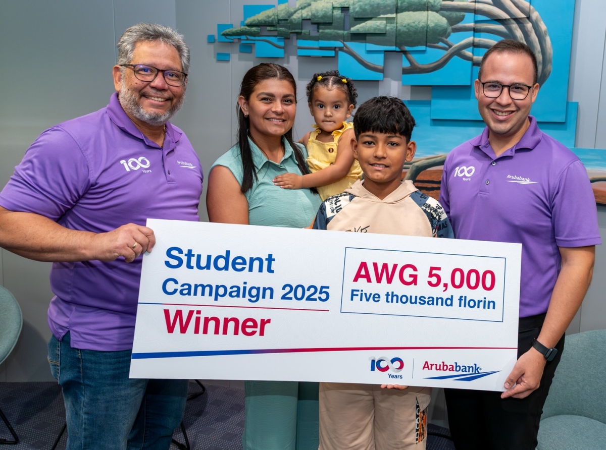 Aruba Bank a anuncia ganadornan di su ‘Student Campaign 2025’