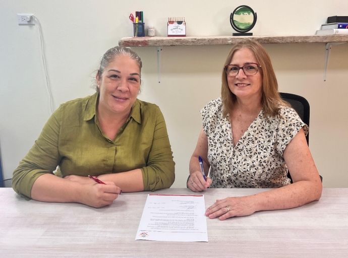 Fundacion ‘Mi Ruta” y EduCampus Aruba a firma MoU y nan ta cla pa un colaboracion estrecho