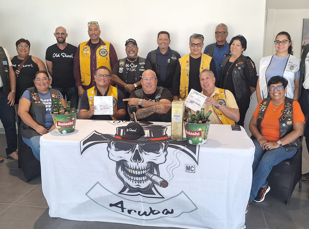 Campaña di Old Skool Bikers cu meta pa yuda dos diferente Lions Club na Aruba